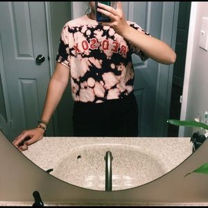 Red Sox shirt bleach tie dye